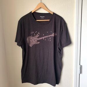 Banana Republic brown graphic tee🌼